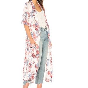 MISA Los Angels Floral Print “Claudia” Kimono